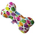 Mirage Pet Products Bright Ladybugs 8 in. Stuffing Free Bone Dog Toy 1183-SFTYBN8